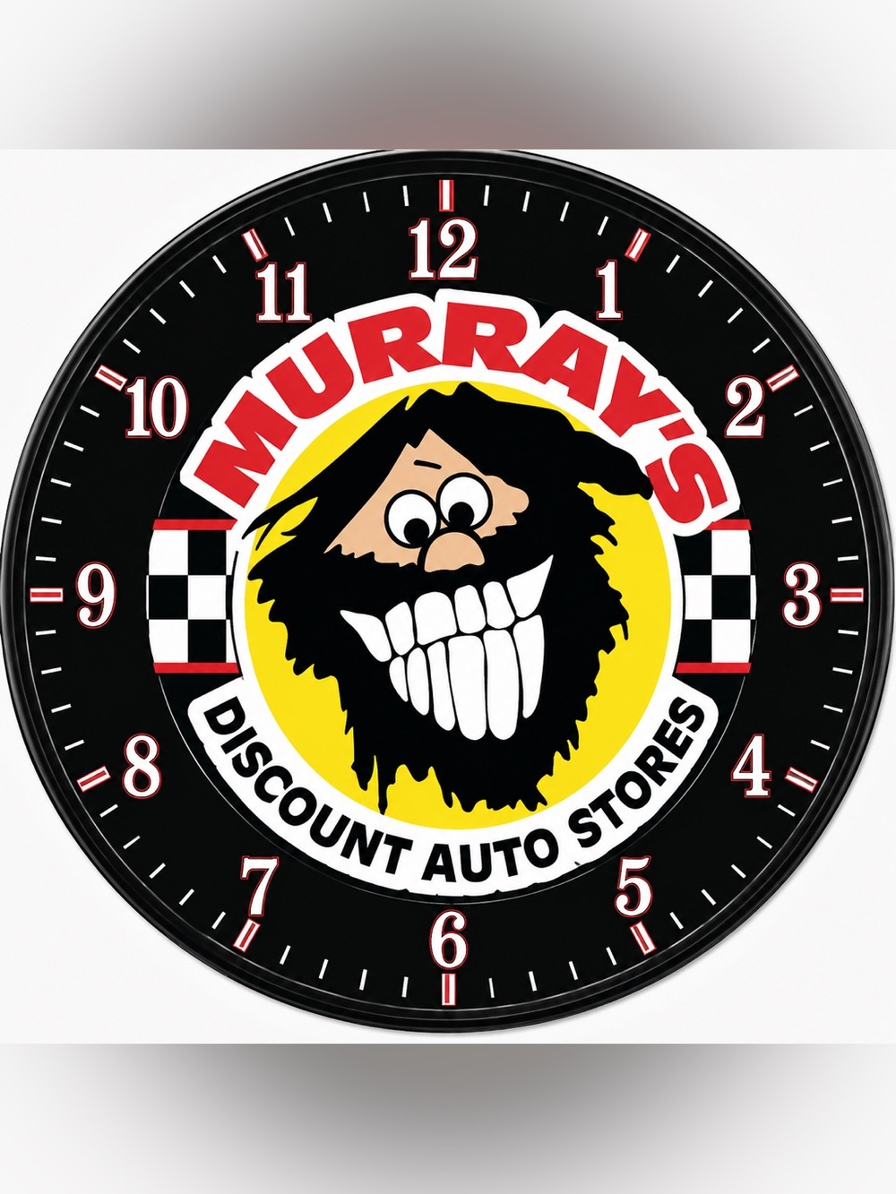 Black & Yellow Logo Wall Clock